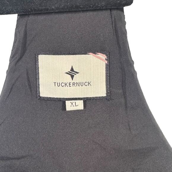 Tuckernuck Noir Nights Allie  Size XL Black V Neck Spaghetti Straps Peplum Hem2 - Picture 5 of 6